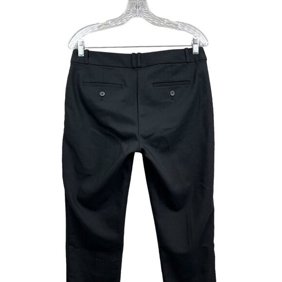 Liz Claiborne Chino Pants Stretch Tapered Pockets Flat Front Black Women Size 6 - Picture 6 of 6